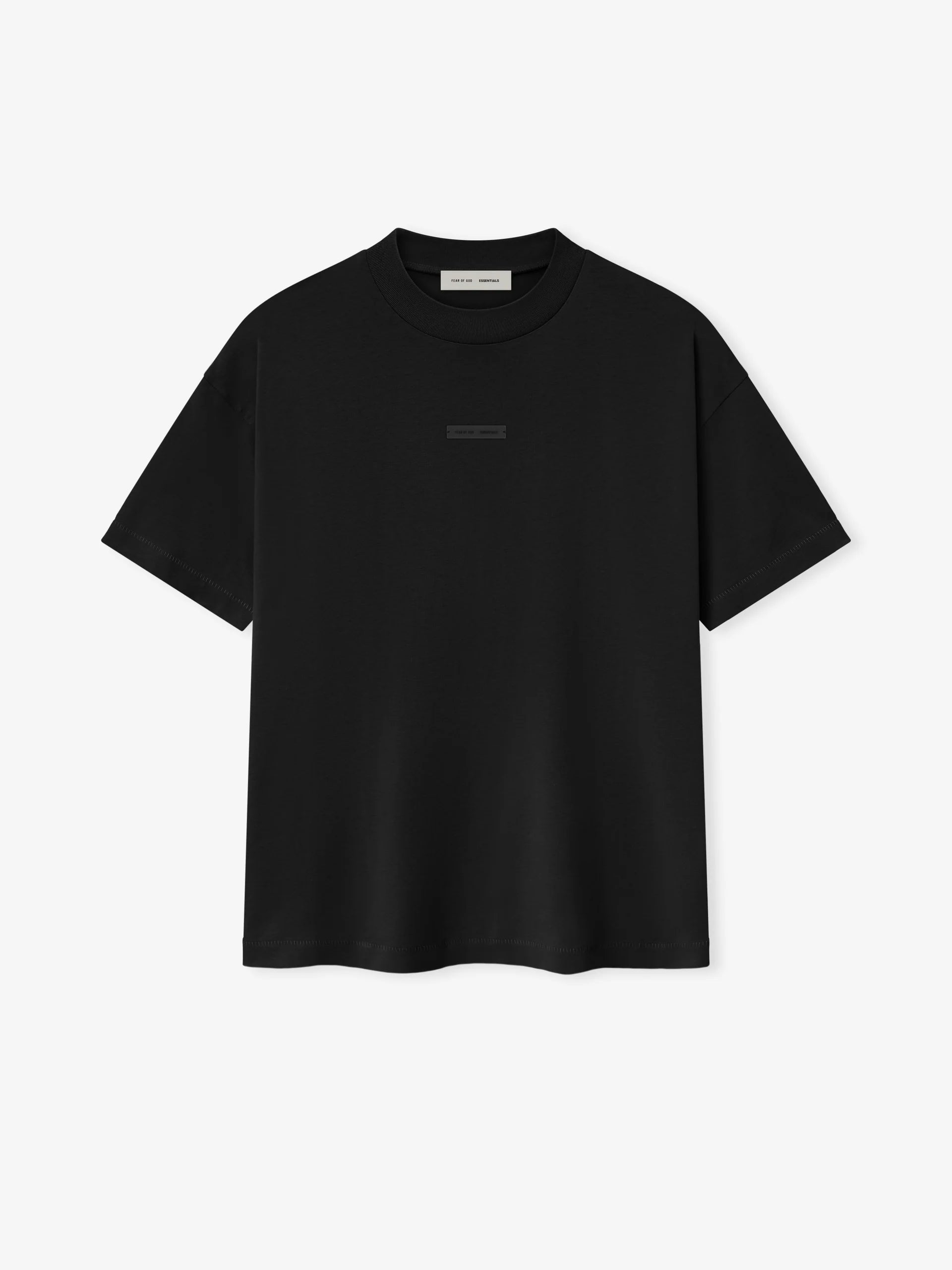 フィアオブゴッド エッセンシャルズ クラシック Tシャツ ジェット ブラック ESSENTIALS - Classic Fit T-Shirt Jet Black – Anrosa Store