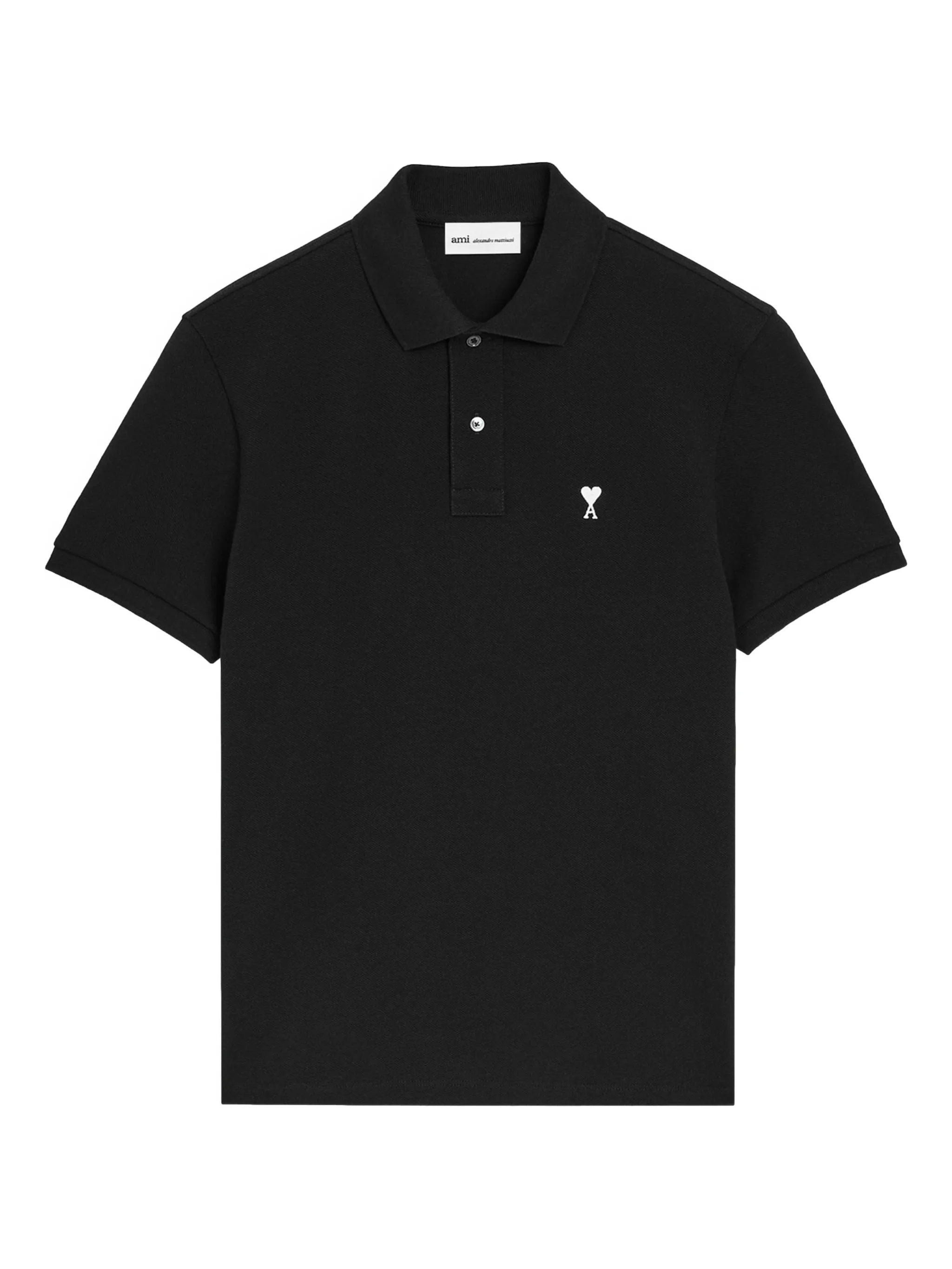 AMI - ADC Short Sleeve Polo Black Blanc Creme – Anrosa Store