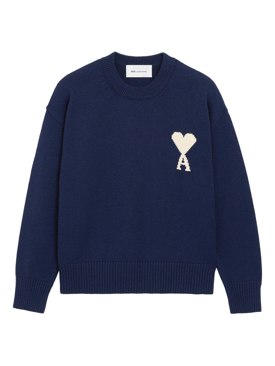 AMI - ADC Crewneck Sweater Encre Ecru – Anrosa Store
