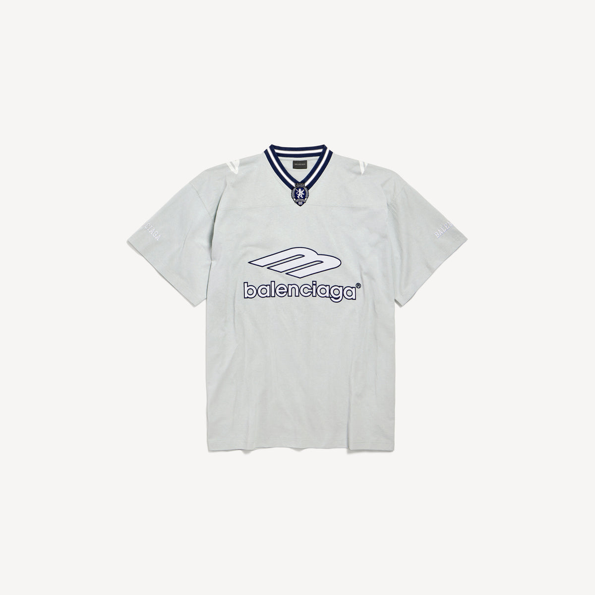 BALENCIAGA - V Neck Oversized Tshirt American Grey – Anrosa Store