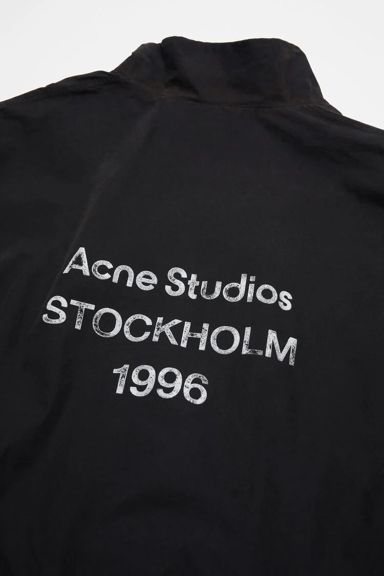 ACNE STUDIOS - Logo Zipper Jacket Black-B90863-900 – Anrosa Store
