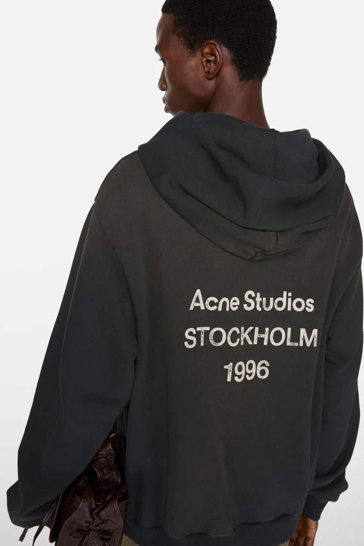 ACNE STUDIOS - Logo Hooded Sweater Black – Anrosa Store