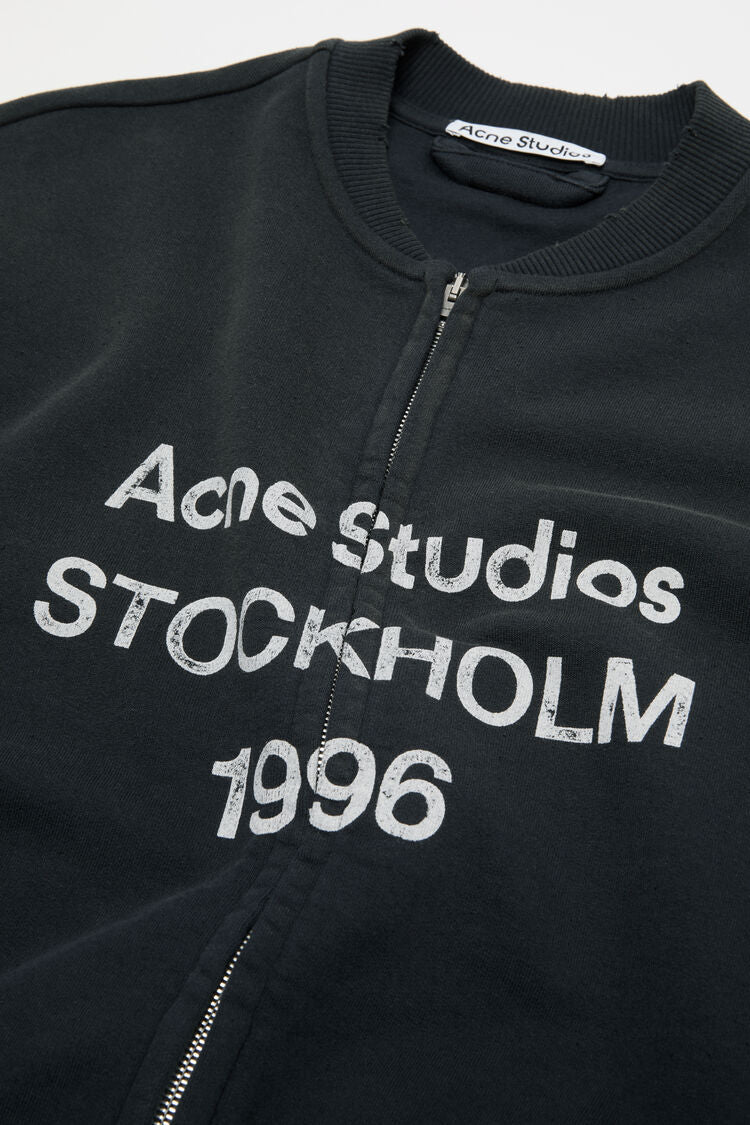 ACNE STUDIOS - Washed zip-up cardigan Black – Anrosa Store