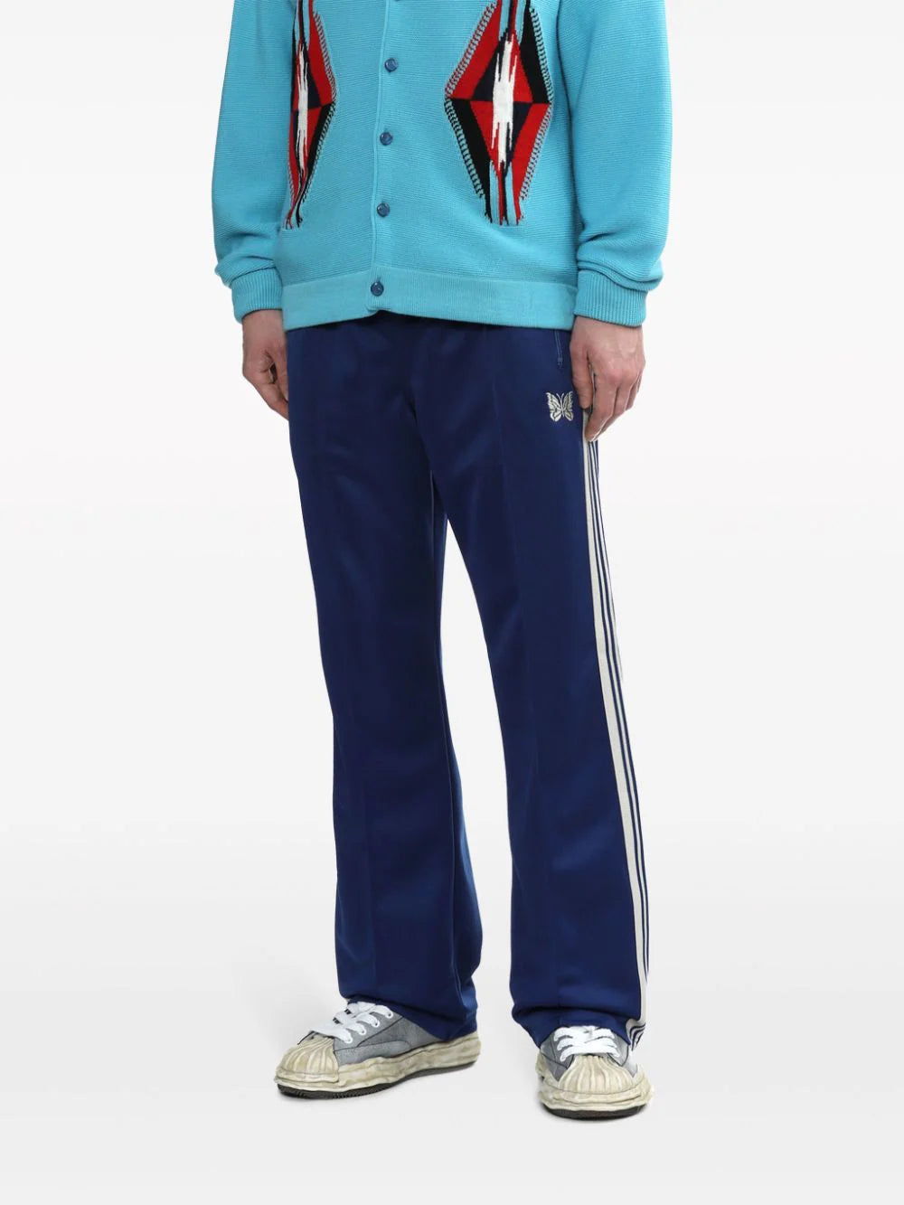 NEEDLES - Narrow Track Pant Poly Smooth Royal – Anrosa Store