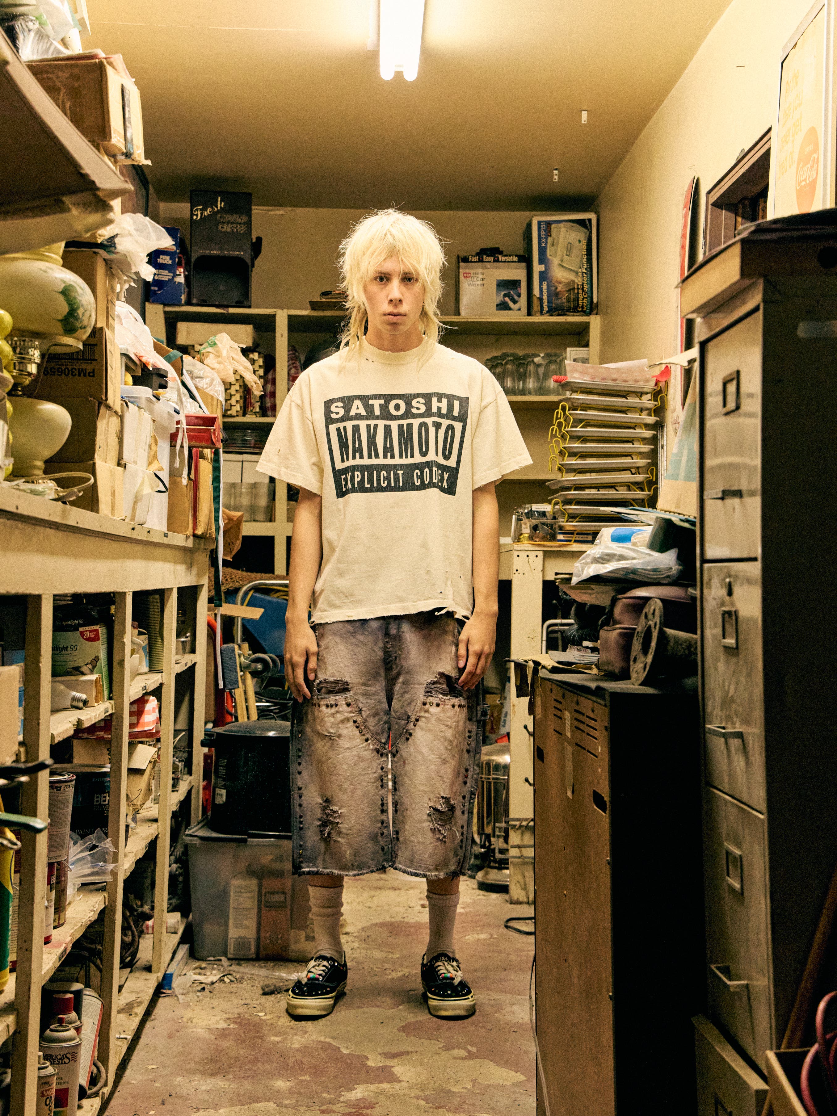 SATOSHI NAKAMOTO - Explicit Codex Tee White – Anrosa Store