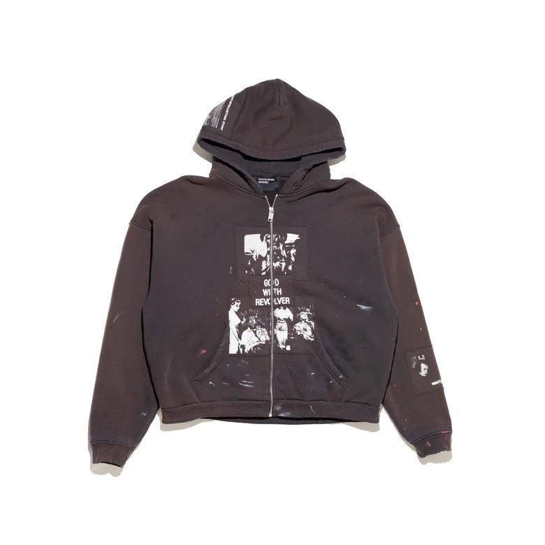 ENFANTS RICHES DEPRIMES - God With Revolver Zip Hoodie – Anrosa Store