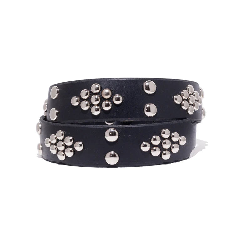 ENFANTS RICHES DEPRIMES - Stud Belt Black