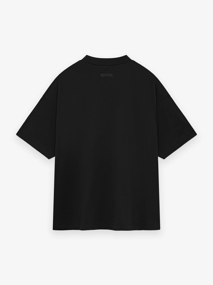 ESSENTIALS - Jersey Crewneck T-Shirt Black