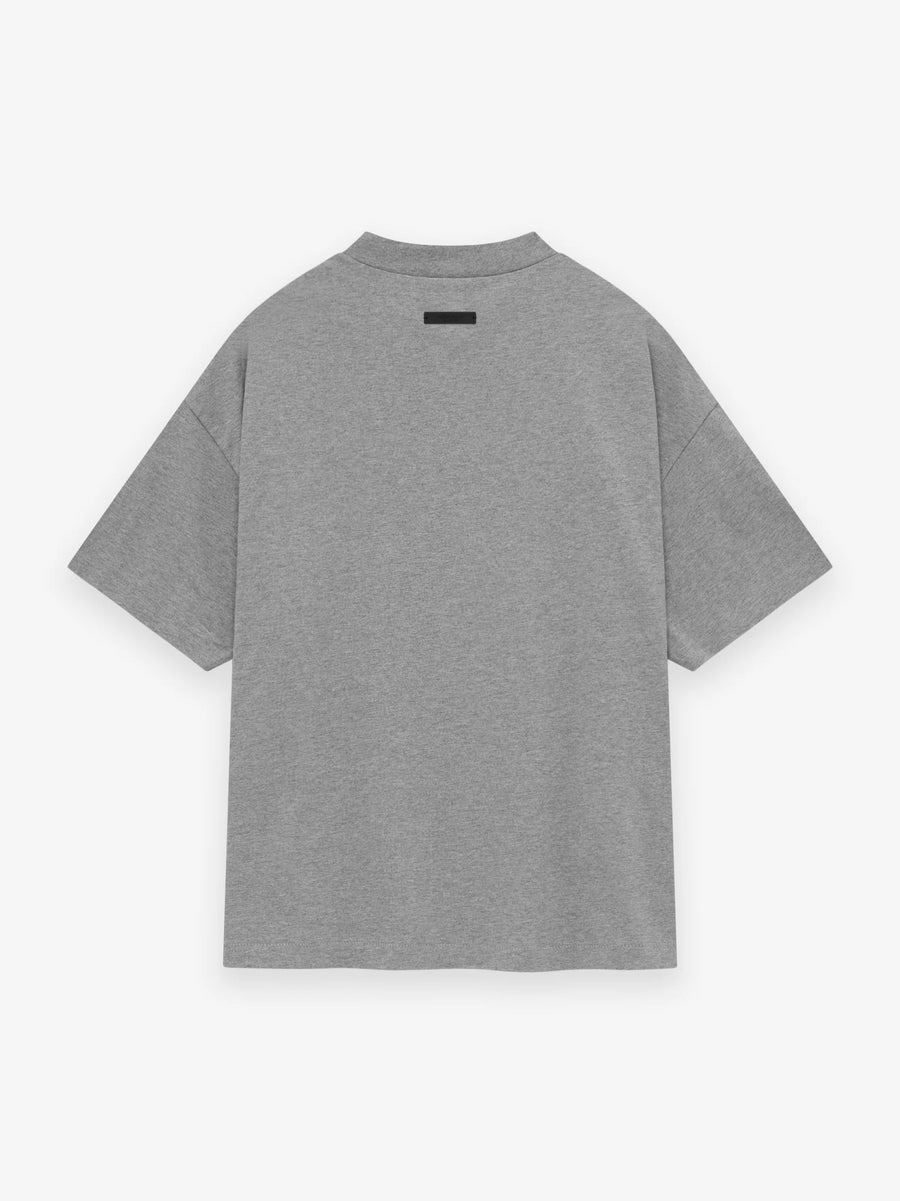 ESSENTIALS - Jersey Crewneck T-Shirt Dark Heather