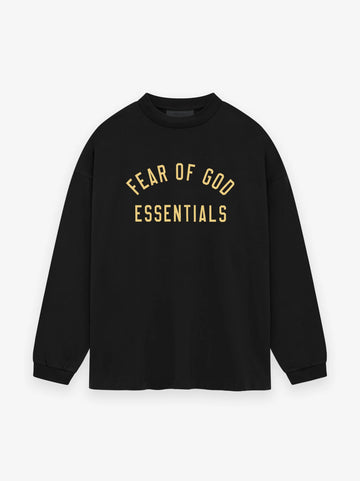 ESSENTIALS - Jersey L/S T-Shirt Black