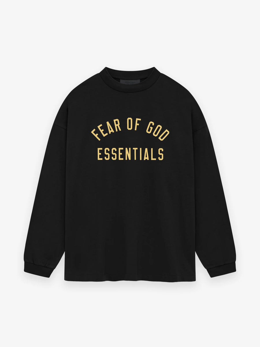 ESSENTIALS - Jersey L/S T-Shirt Black