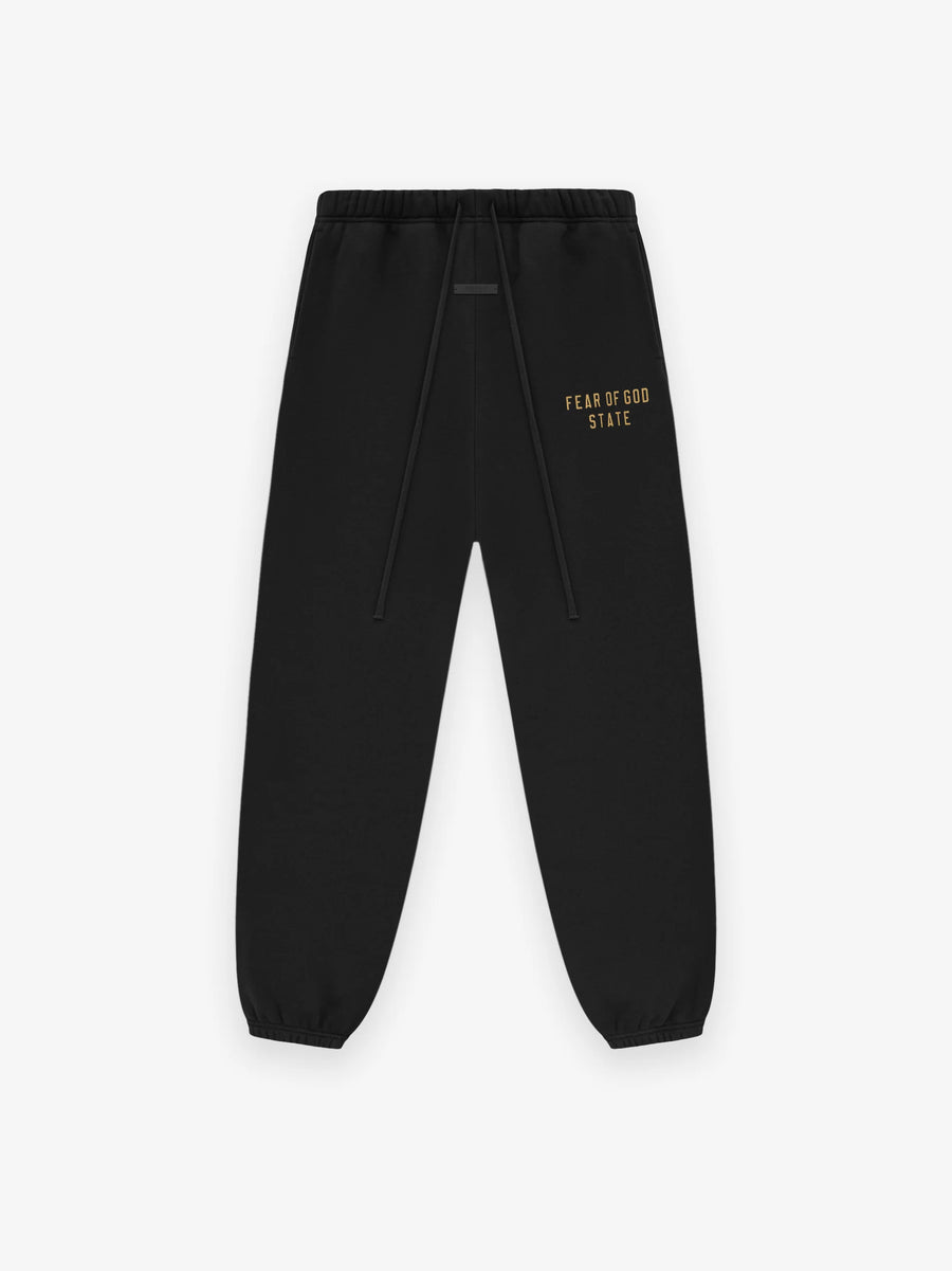 ESSENTIALS - Fleece Sweatpant Black