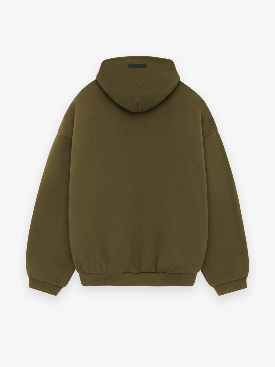 ESSENTIALS - Fleece Hoodie Olive