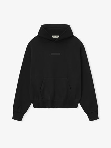 ESSENTIALS - Classic Fleece Hoodie Jet Black