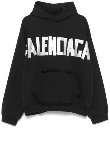 BALENCIAGA - New Tape type Hoodie Black