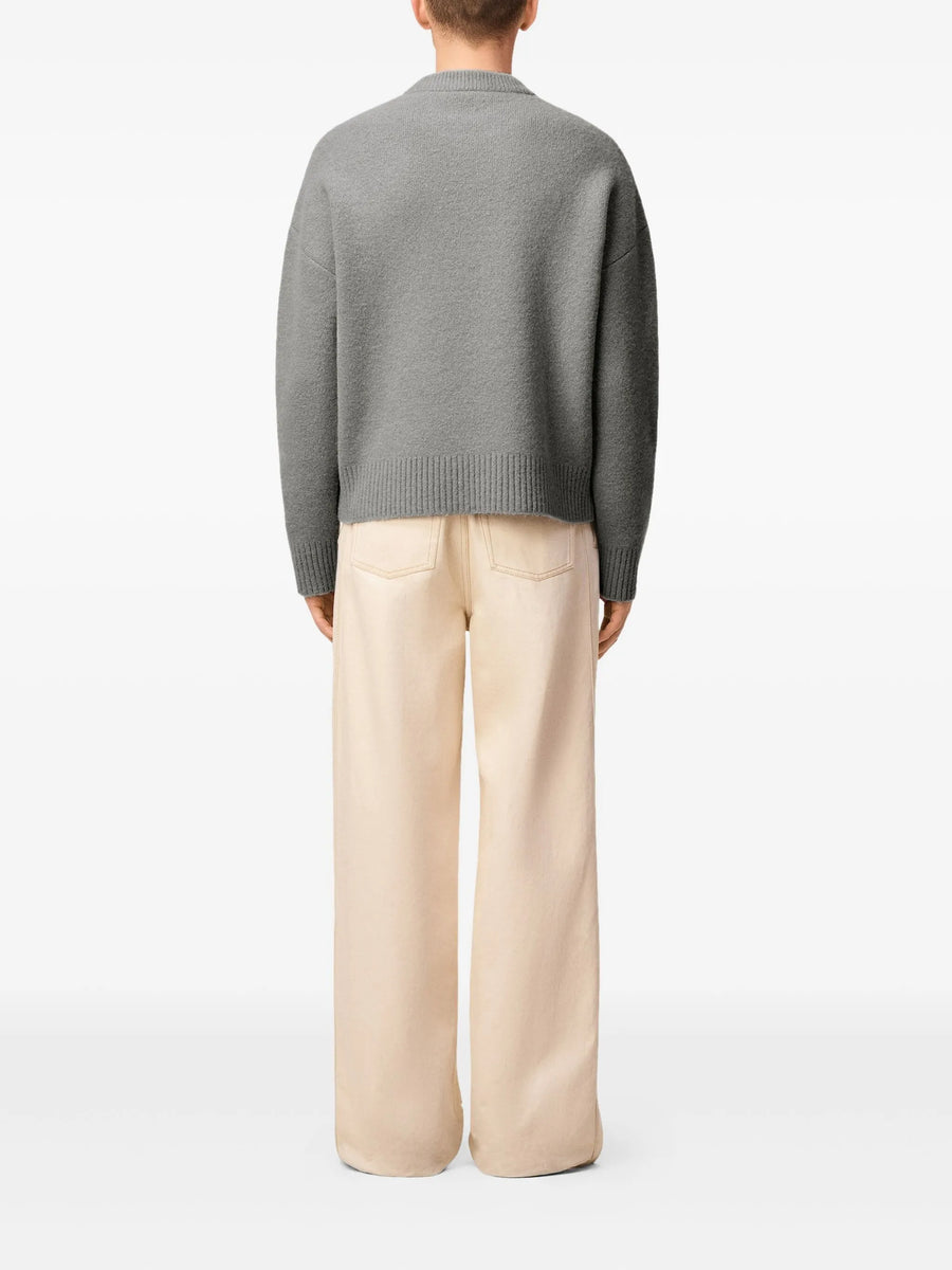 AMI - ADC Crewneck Sweater Gris Ecru – Anrosa Store AMI - ADC Crewneck Sweater Gris Ecru – Anrosa Store