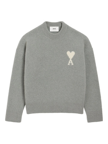 AMI - ADC Crewneck Sweater Gris Ecru