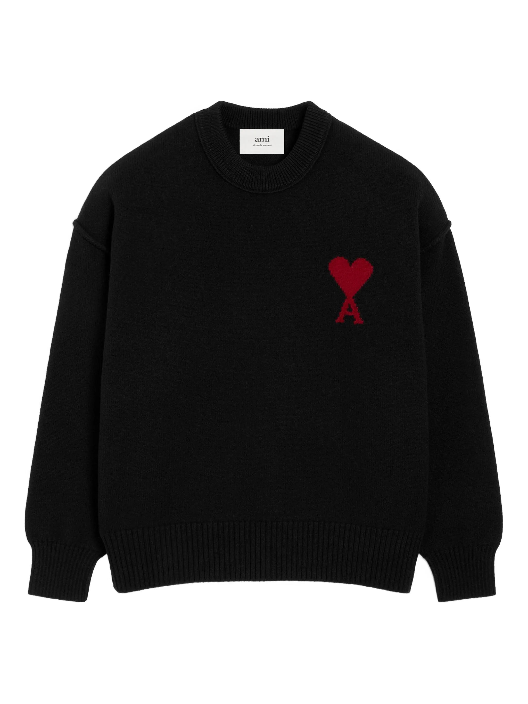 AMI - ADC Crewneck Sweater Black – Anrosa Store