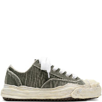 m*迎様 【MIHARAYASUHIRO】 Distressed Spangle MAISON MIHARA YASUHIRO - Hank Low OG Sole Bleach Black Sneakers