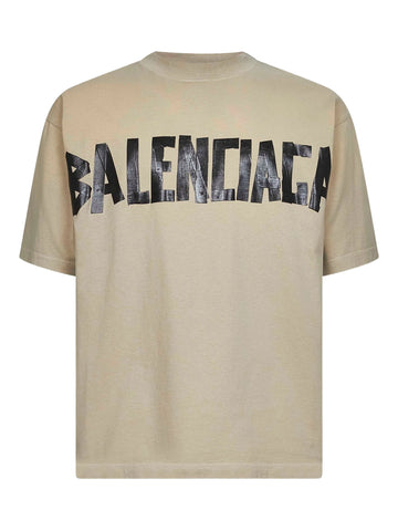 BALENCIAGA - New Tape Type T-shirt Medium Fit Beige