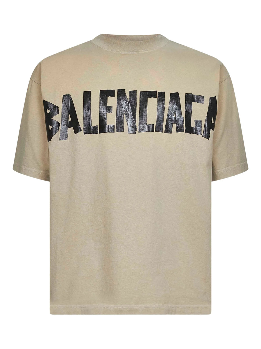 BALENCIAGA - New Tape Type T-shirt Medium Fit Beige