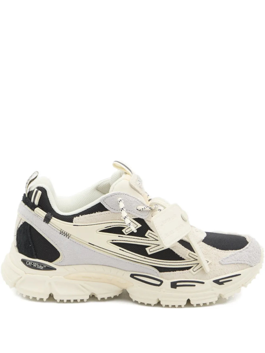 OFF-WHITE - Be Right Back Sneakers Back Suede White Black
