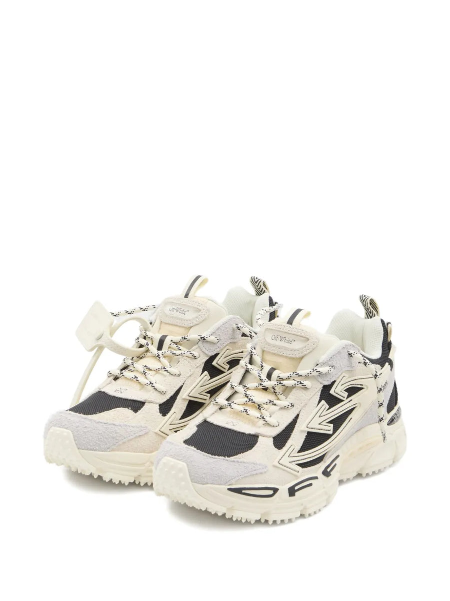 OFF-WHITE - Be Right Back Sneakers Back Suede White Black