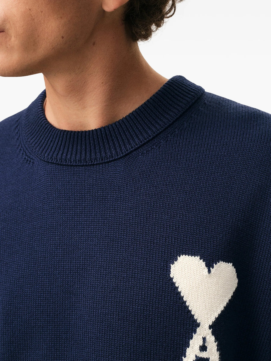 AMI - ADC Crewneck Sweater Encre Ecru – Anrosa Store