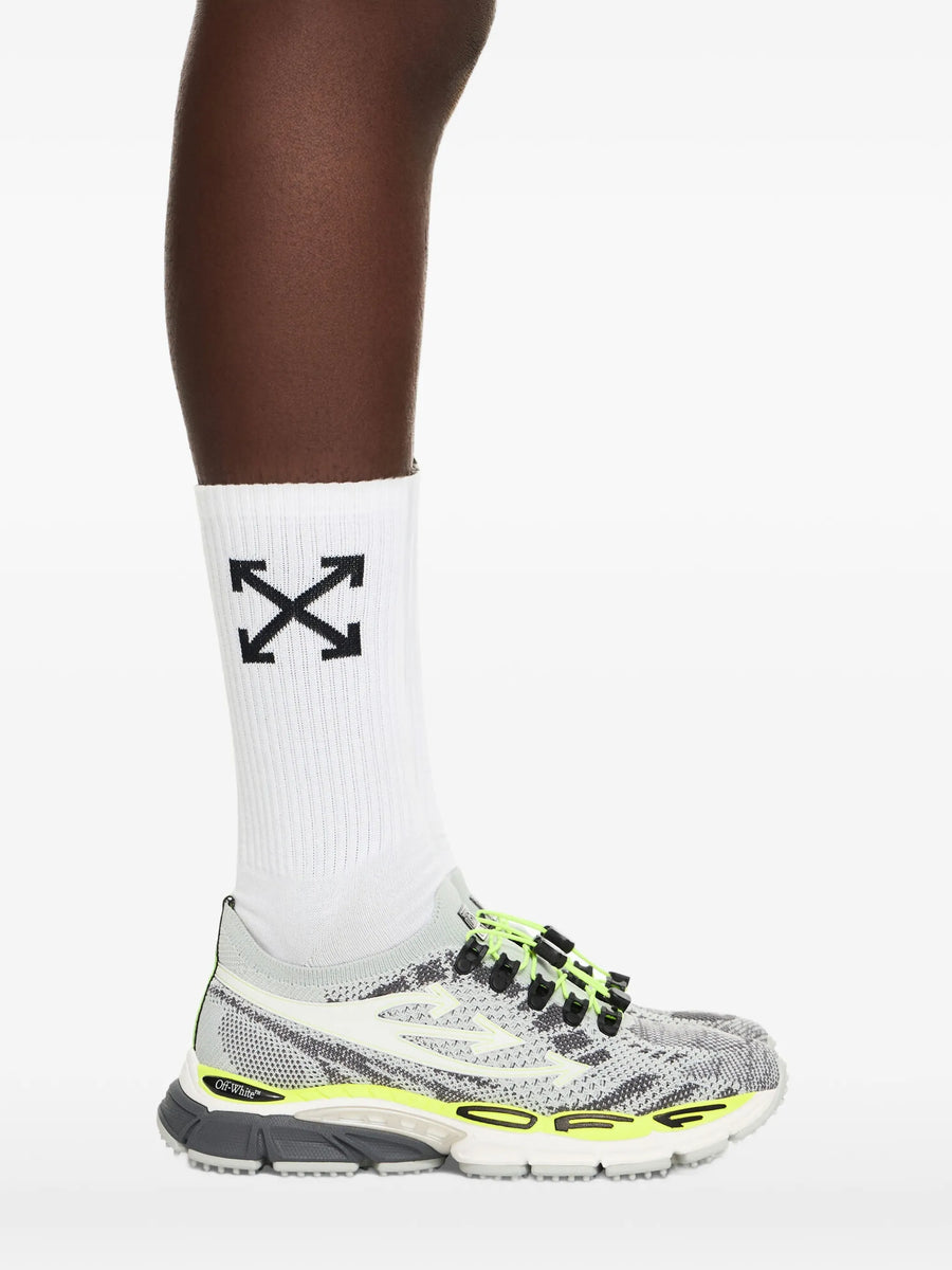 OFF-WHITE - Be Right Back Knit Light Sneakers Grey Yellow  display picture 1