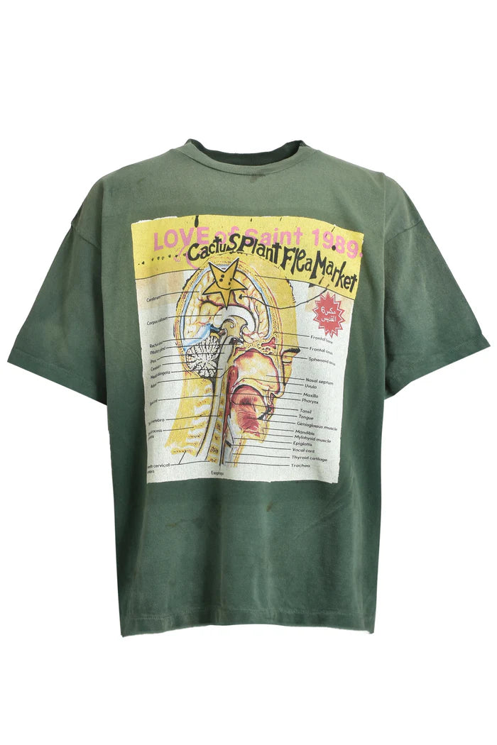 SAINT Mxxxxxx - Cactus Plant Flea Market Love Of Saint Tee Green