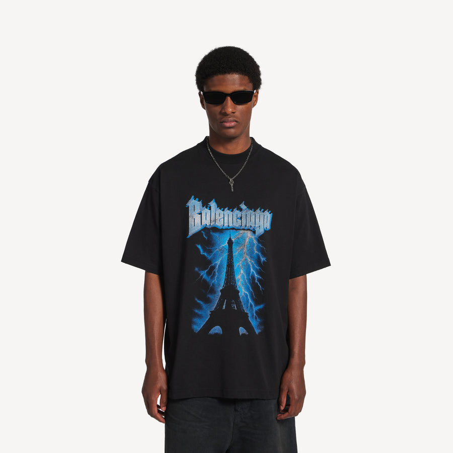 BALENCIAGA - Oversized Tshirt S3 Metal Merch Black – Anrosa Store