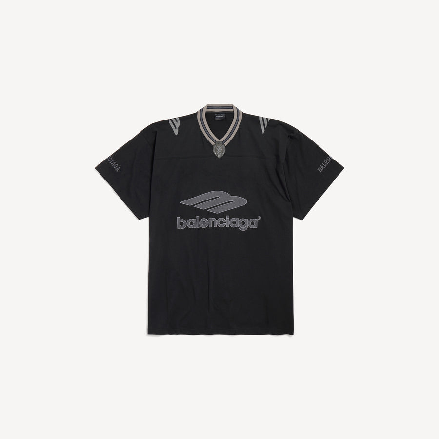 BALENCIAGA - V Neck Oversized Tshirt American Black – Anrosa Store