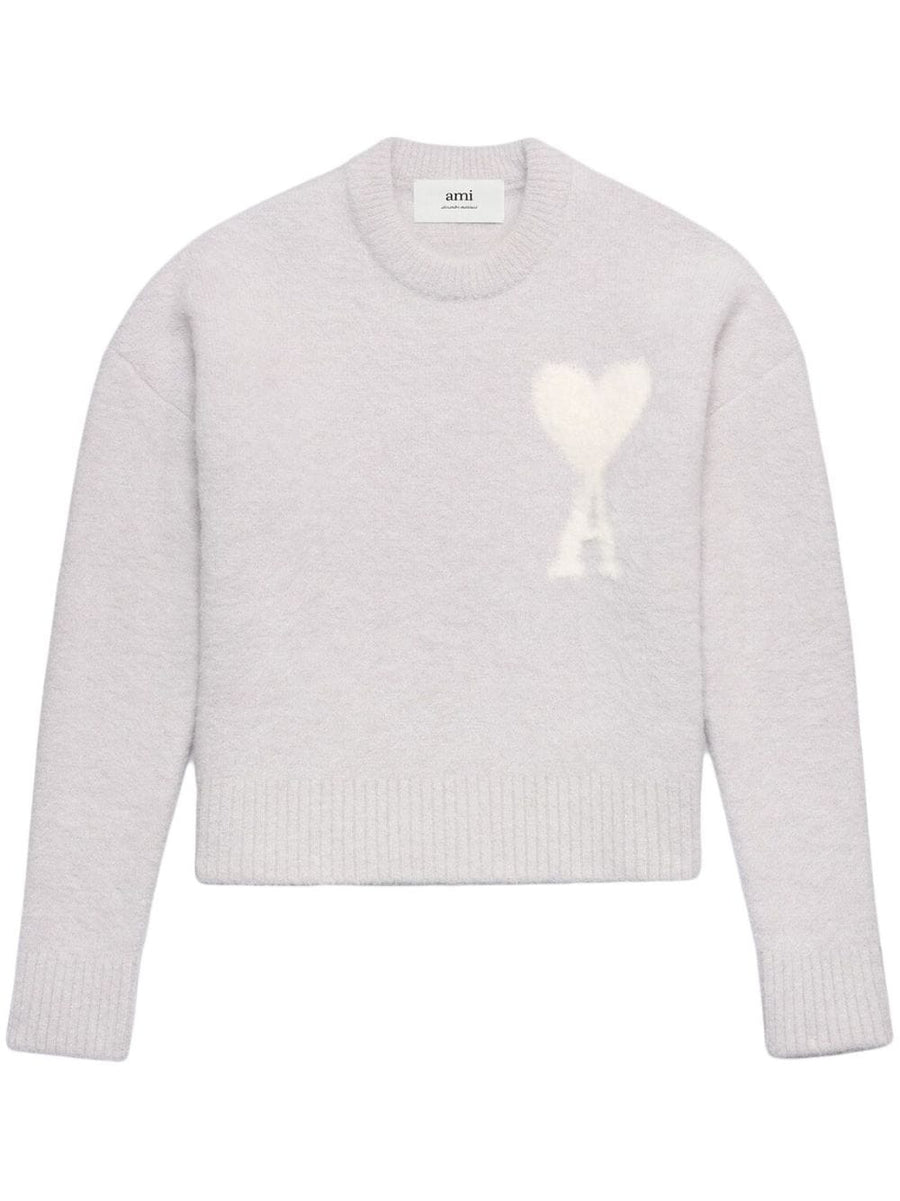 AMI - Pearl Grey ADC Crewneck Sweater