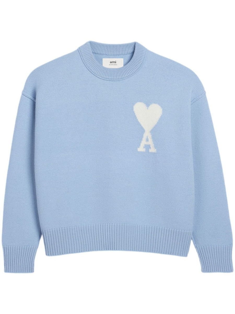 AMI - ADC Crewneck Sweater Cashmere Blue