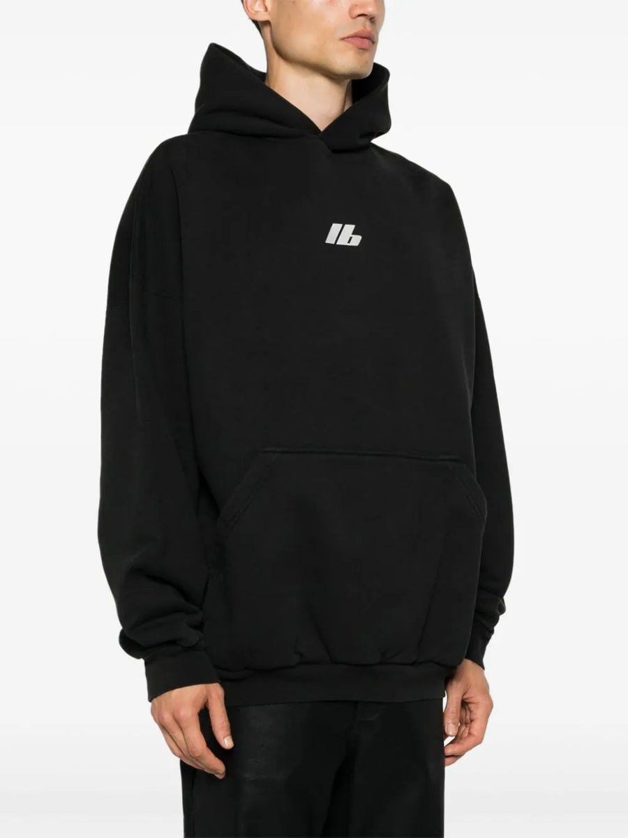 BALENCIAGA - Activewear Hoodie Faded Black