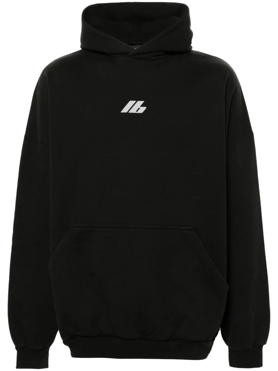 BALENCIAGA - Activewear Hoodie Faded Black