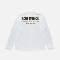 【即日発送】acne studios ポロシャツ 長袖 オフホワイト ACNE STUDIOS - Logo sports jersey top White – Anrosa Store