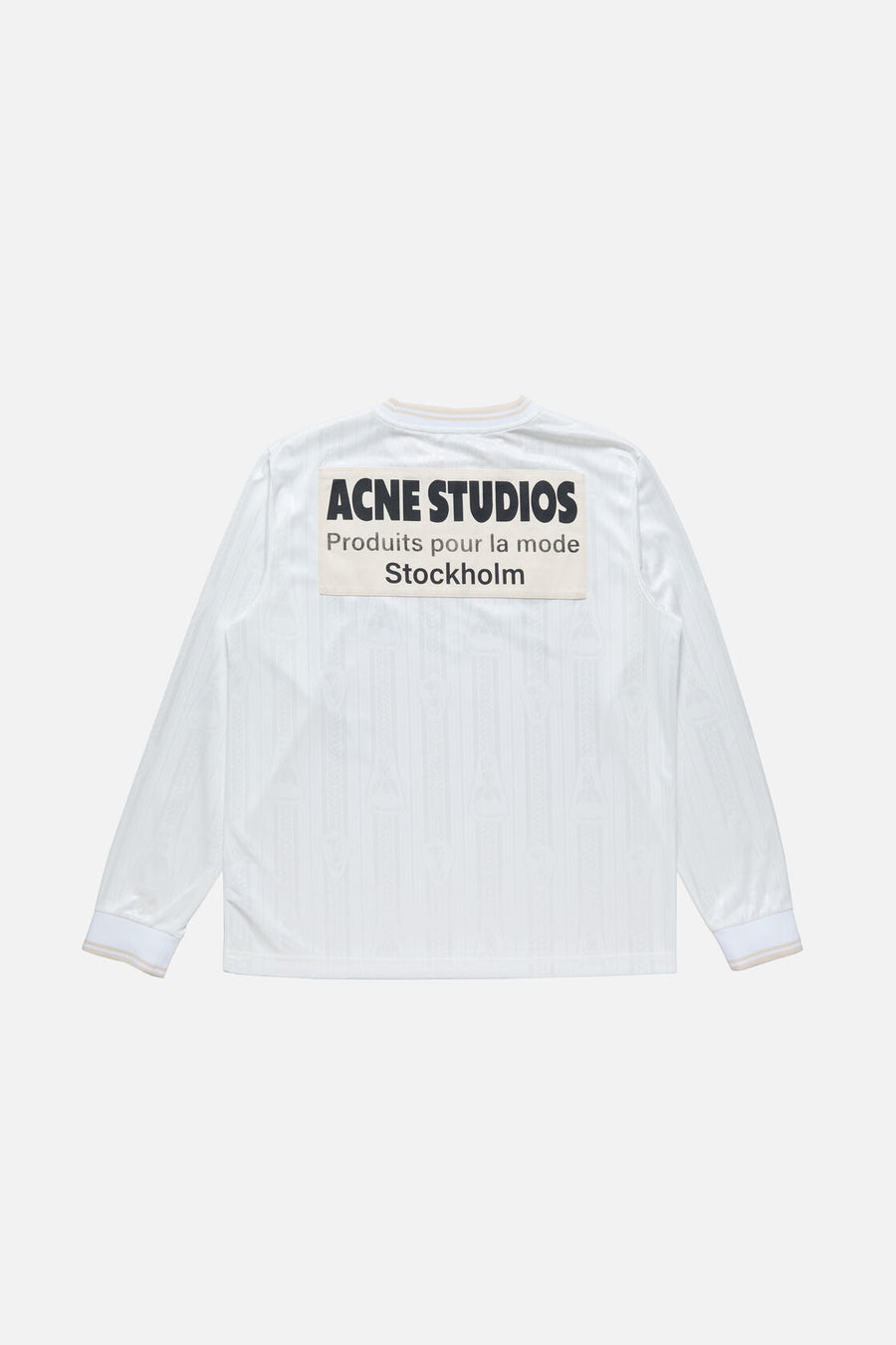 【即日発送】acne studios ポロシャツ 長袖 オフホワイト Acne Studios - ロゴスポーツジャージートップス - ホワイト