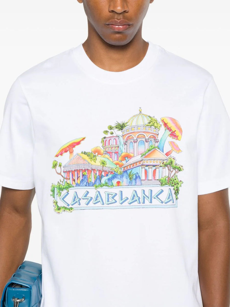 CASABLANCA - Road To Knowledge T-Shirt White