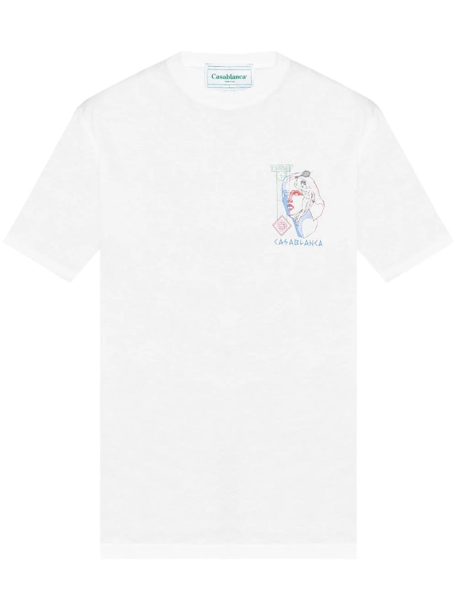 CASABLANCA - Tennis Play In Progress T-shirt White