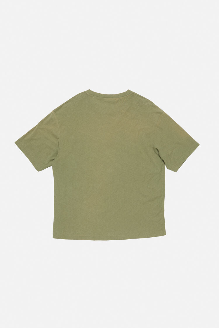 ACNE STUDIOS - Logo T-shirt Relaxed Fit Olive Geen