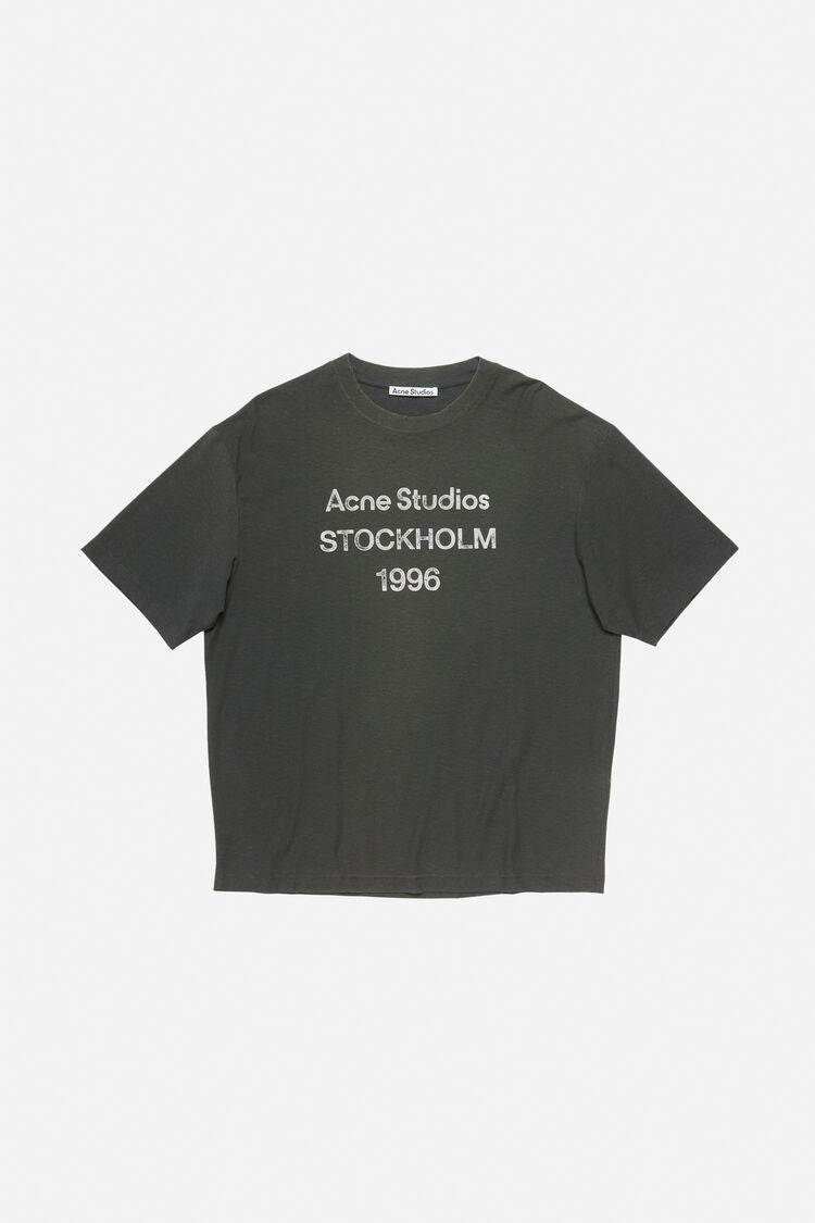 ACNE STUDIOS - Logo T-shirt Relaxed Fit Faded Black – Anrosa Store