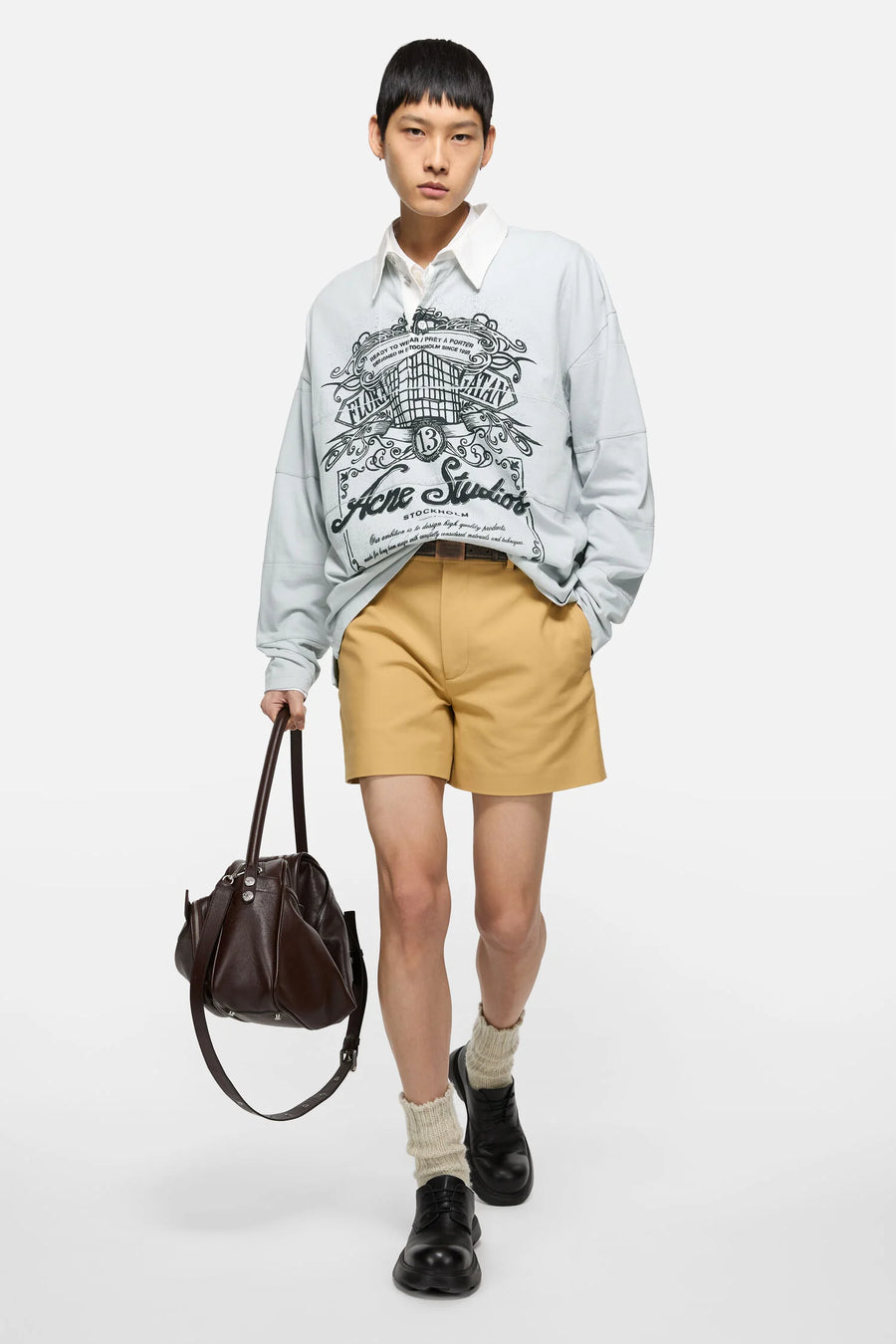 ACNE STUDIOS - Polo Cold Grey