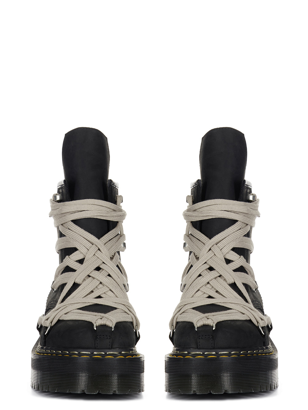 RICK OWENS - Dr.Martens 1460 Quad Sole Mega Lace Boot Black