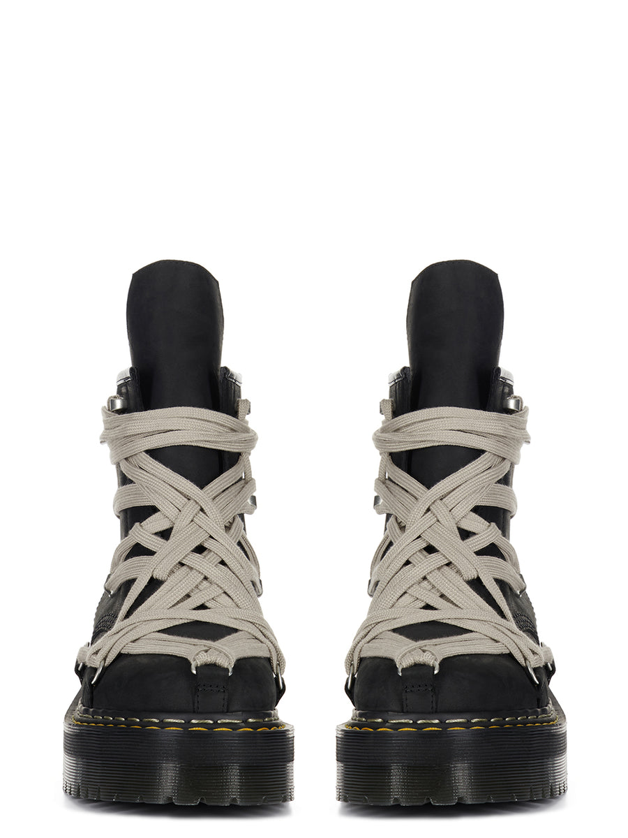 RICK OWENS - Dr.Martens 1460 Quad Sole Mega Lace Boot Black