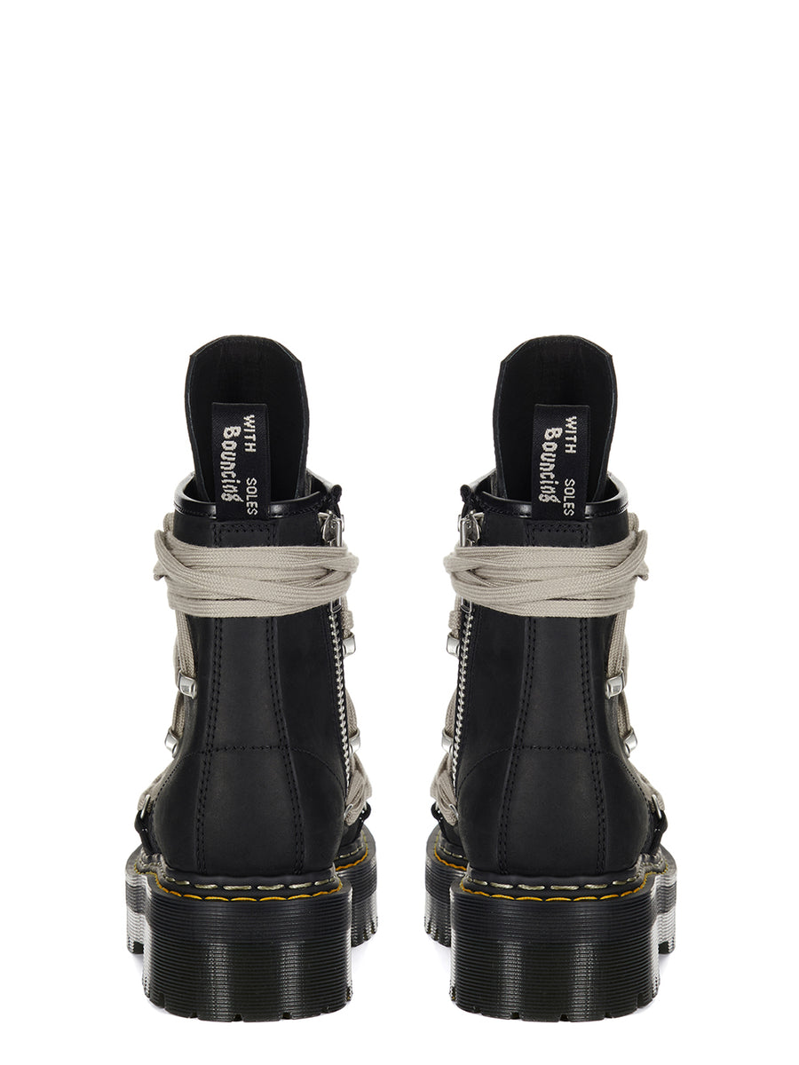 RICK OWENS - Dr.Martens 1460 Quad Sole Mega Lace Boot Black
