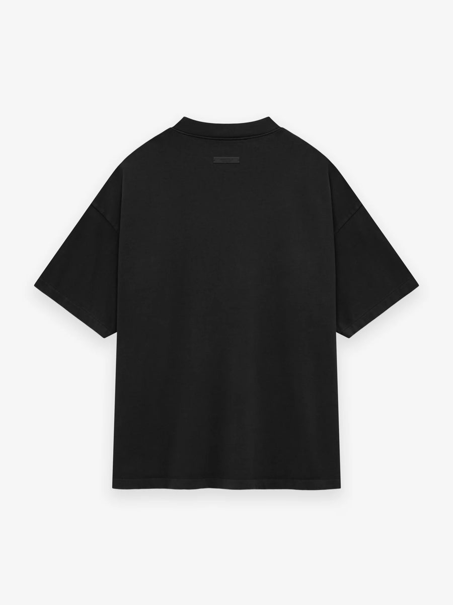 ESSENTIALS - Heavy Crewneck T-Shirt Black