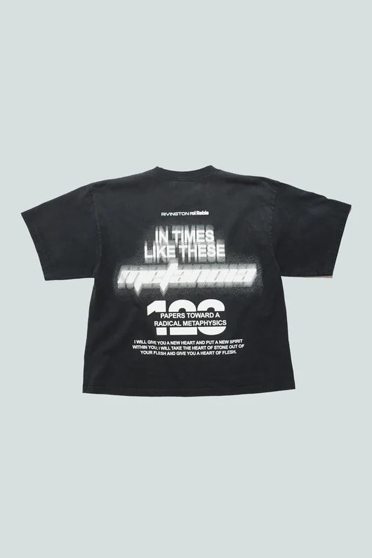 RIVINGTON ROI REBIS - In Times Like These CVA Tee Black/Grey