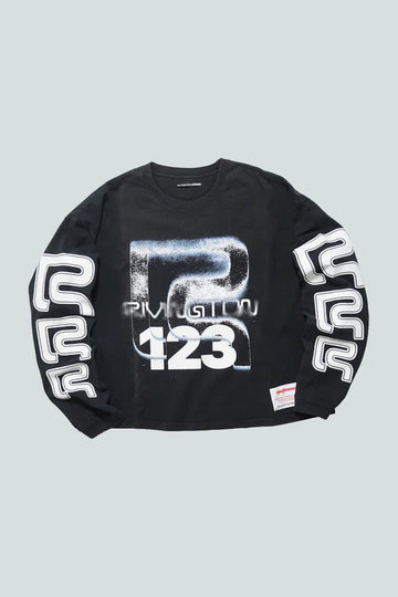 RIVINGTON ROI REBIS - Meta Alma CVA LS Tee Vintage Black/Blue