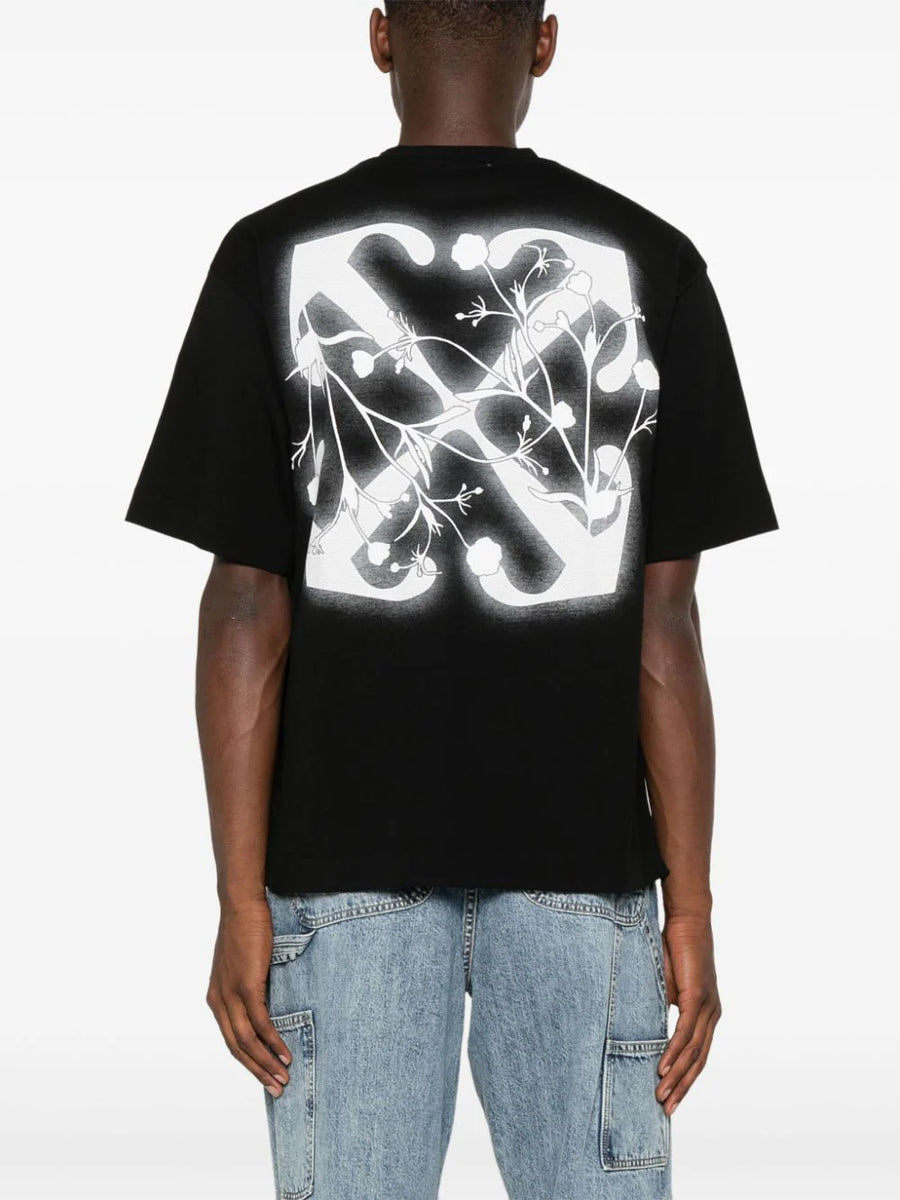 OFF-WHITE - Flower Arrow Skate T-Shirt Black